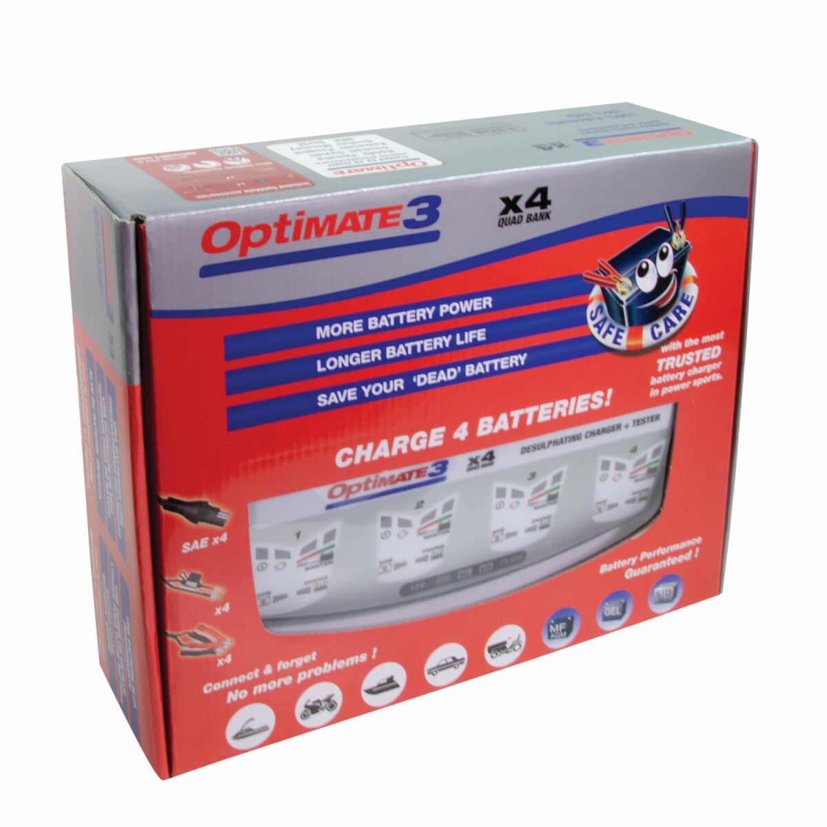 Tecmate Charger Opt 3 4 Banks Electrical System Tool Tecmate