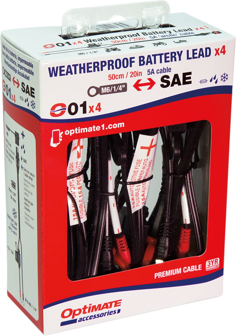 Tecmate Cord O1 4 Pack 1/4 Rng Electrical System Tool Tecmate