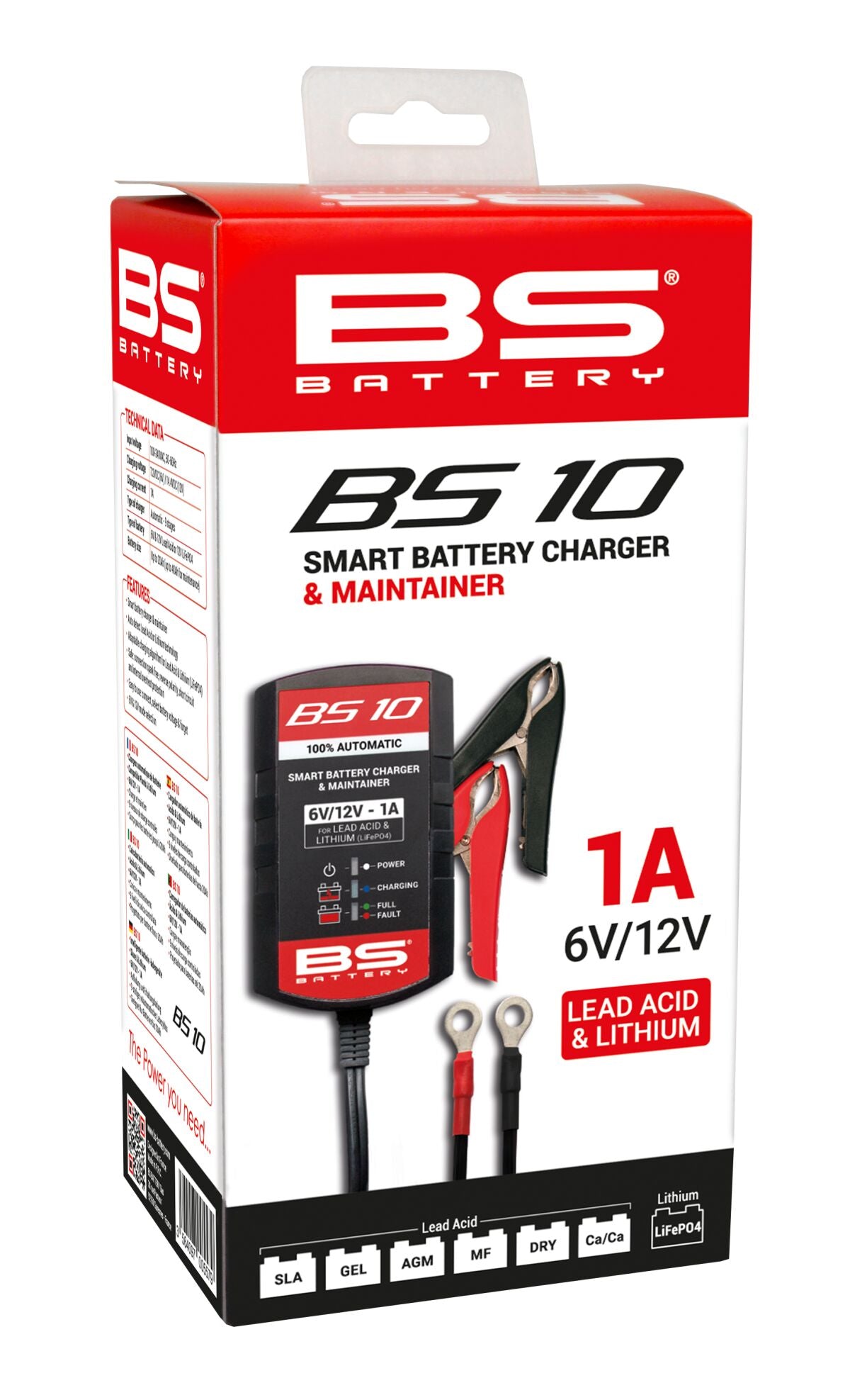 Bs Battery Charger Bs10 6 V/12 V 1 A Electrical System Tool Bs Battery