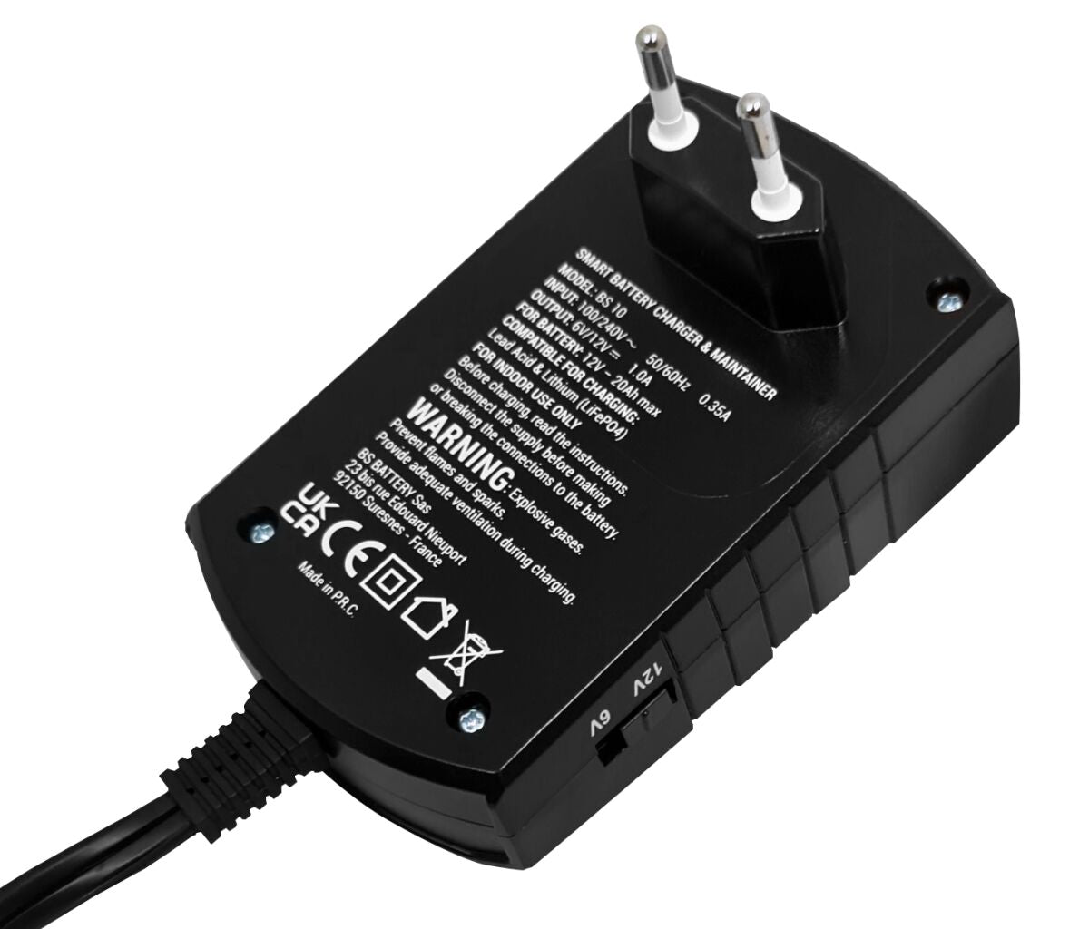 Bs Battery Charger Bs10 6 V/12 V 1 A Electrical System Tool Bs Battery
