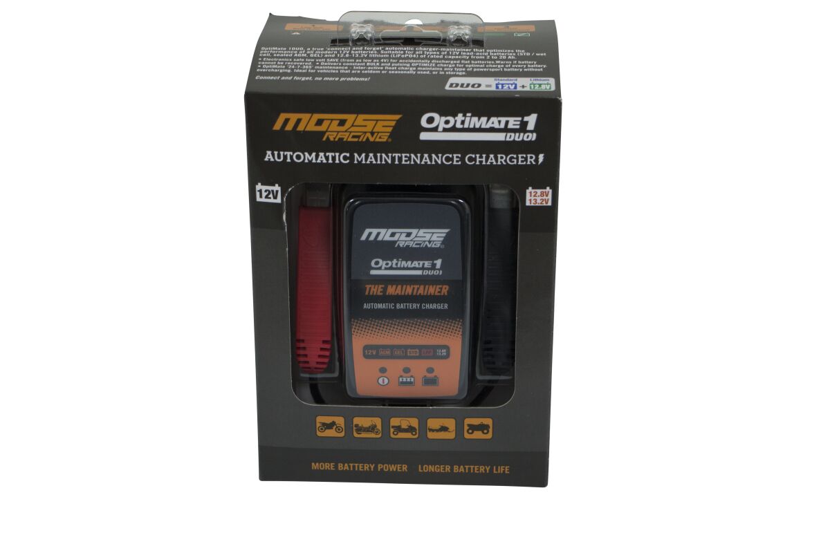 Moose Offroad Hard Parts Charger Optimate 1 Duo Mse Electrical System Tool Moose Offroad Hard Parts