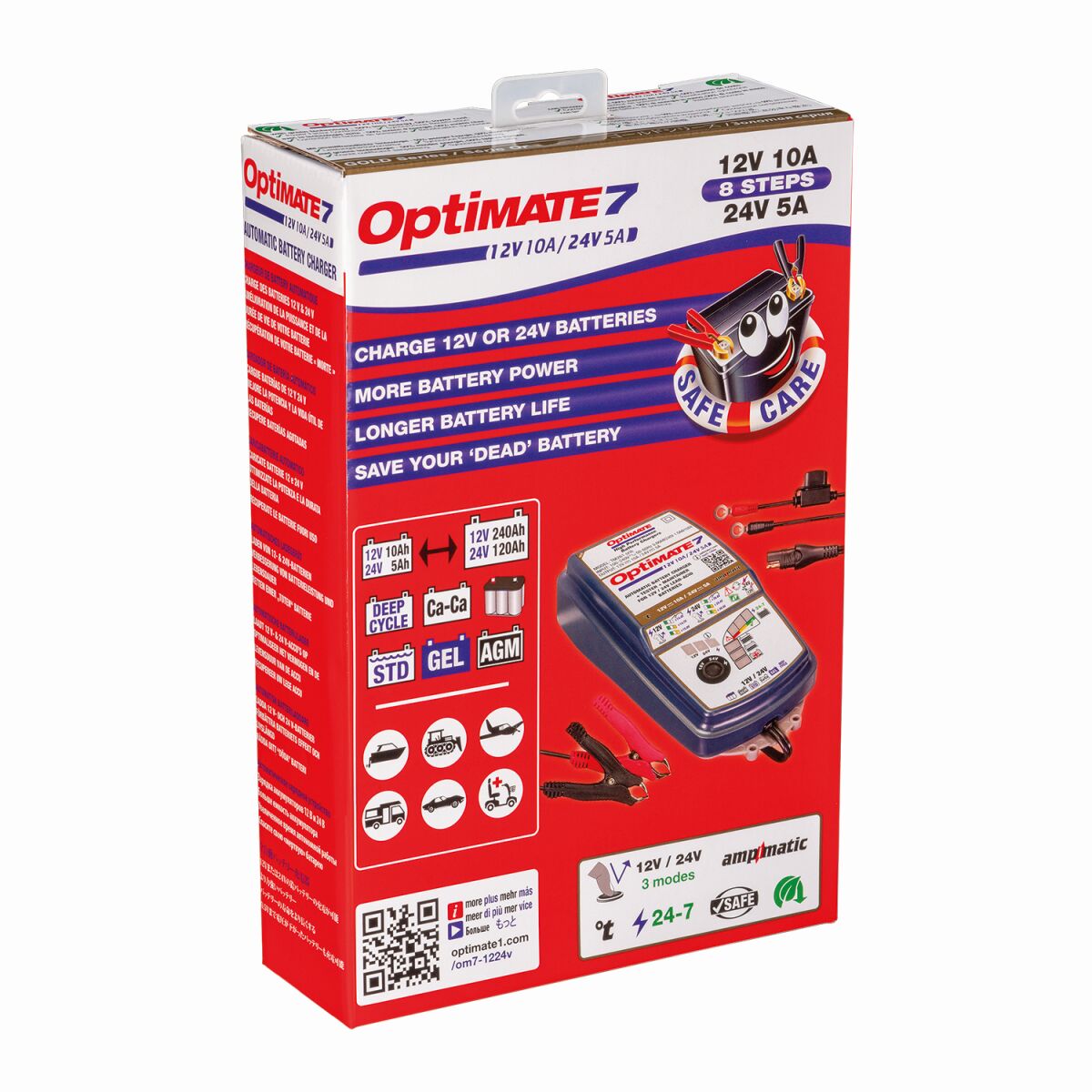 Tecmate Opti Mate 7 12 V/24 V Electrical System Tools Tecmate