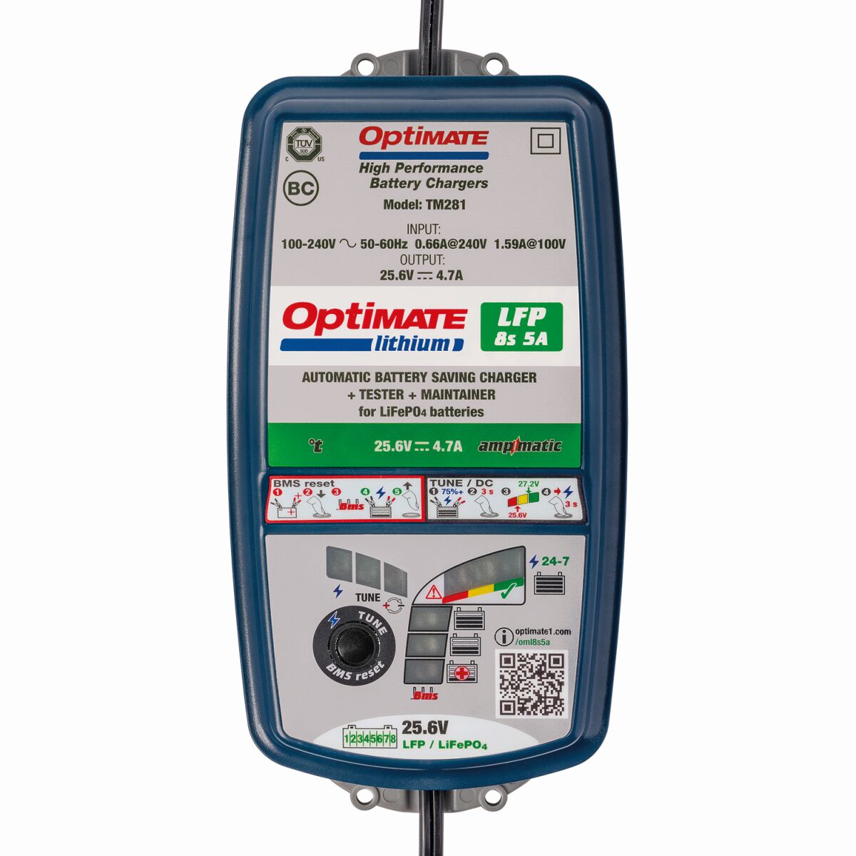 Tecmate Opti Mate Lithium Lfp 8s 5 A Electrical System Tools Tecmate