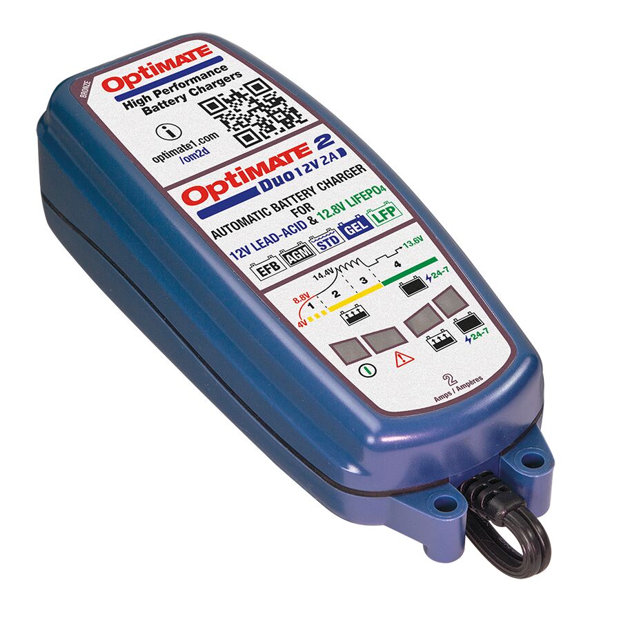 Tecmate Optimate 2 Duo Electrical System Tools Tecmate