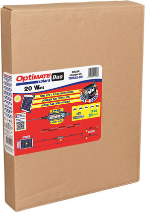 Tecmate Charger Solar Duo 20 W Electrical System Tools Tecmate