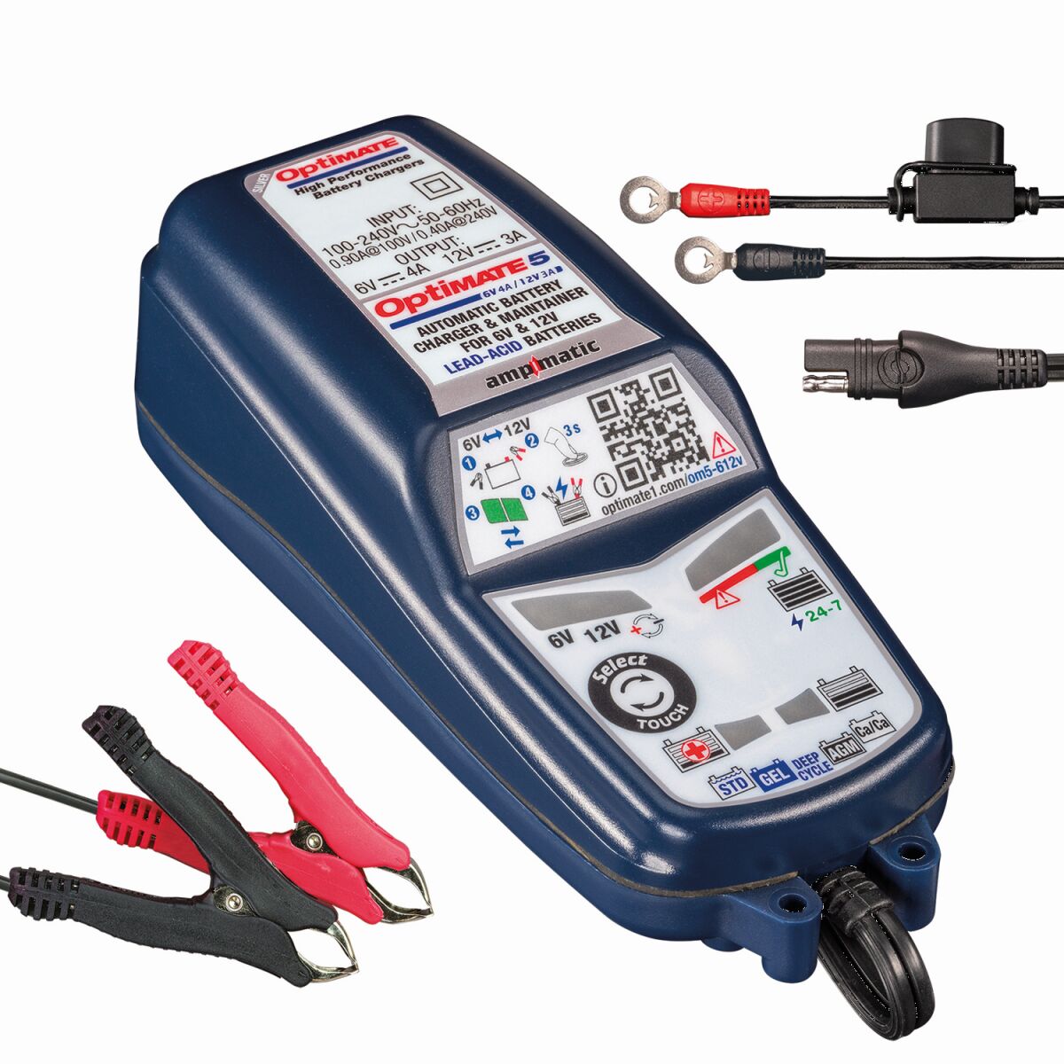 Tecmate Opti Mate 5 6 V/12 V Electrical System Tools Tecmate