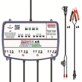 Tecmate Opti Mate 2 Duo X 4 Bank Electrical System Tools Tecmate