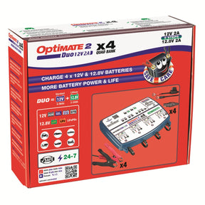 Tecmate Opti Mate 2 Duo X 4 Bank Electrical System Tools Tecmate