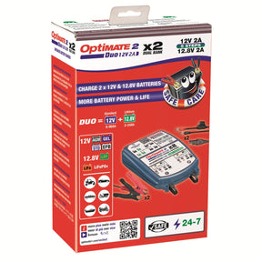 Tecmate Opti Mate 2 Duo X 2 Bank Electrical System Tools Tecmate