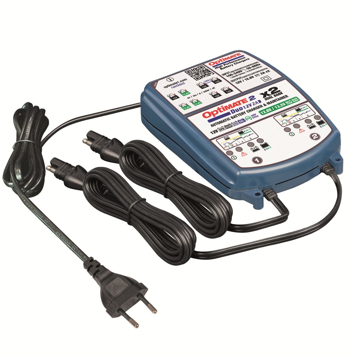 Tecmate Opti Mate 2 Duo X 2 Bank Electrical System Tools Tecmate