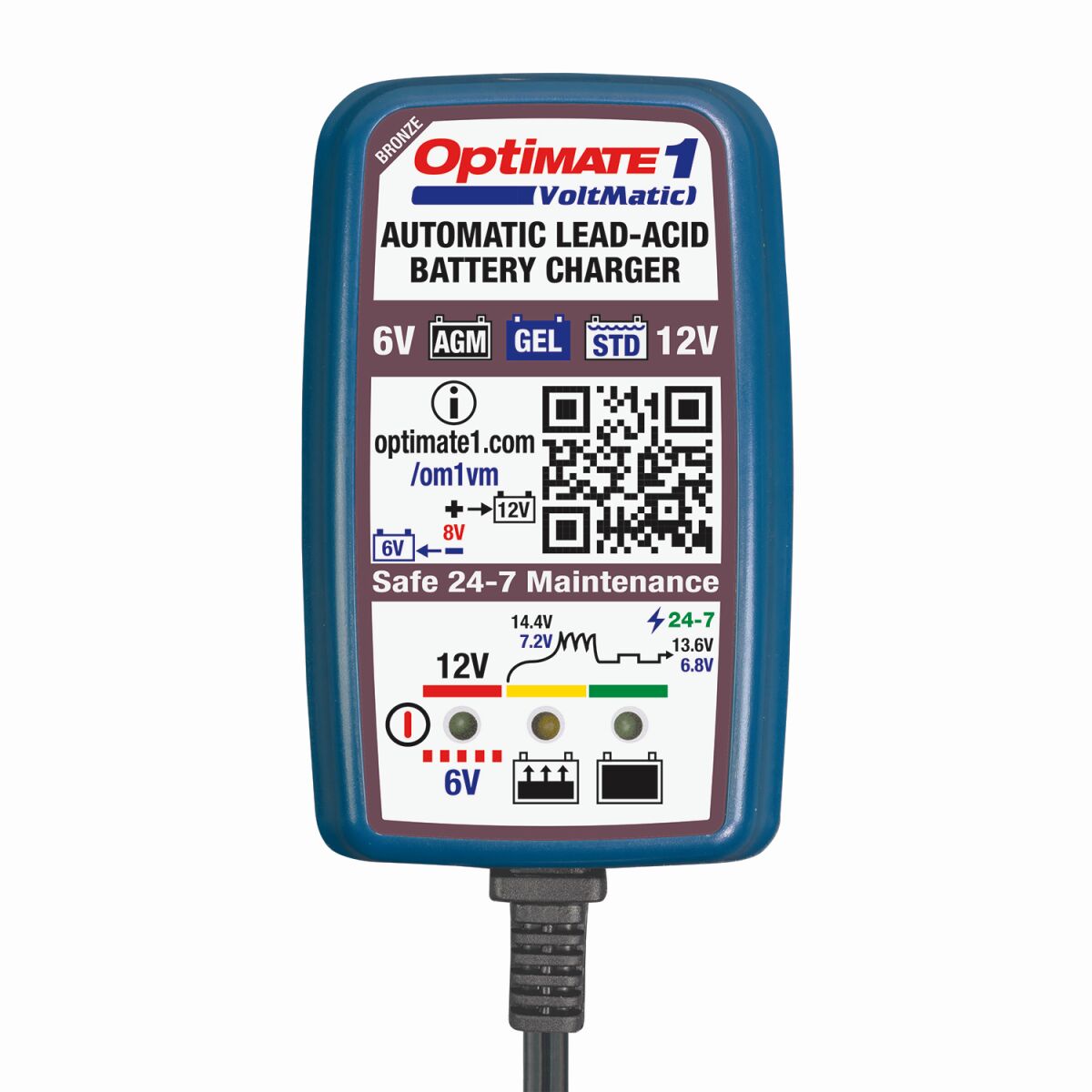 Tecmate Optimate 1 6/12 V Electrical System Tool Tecmate