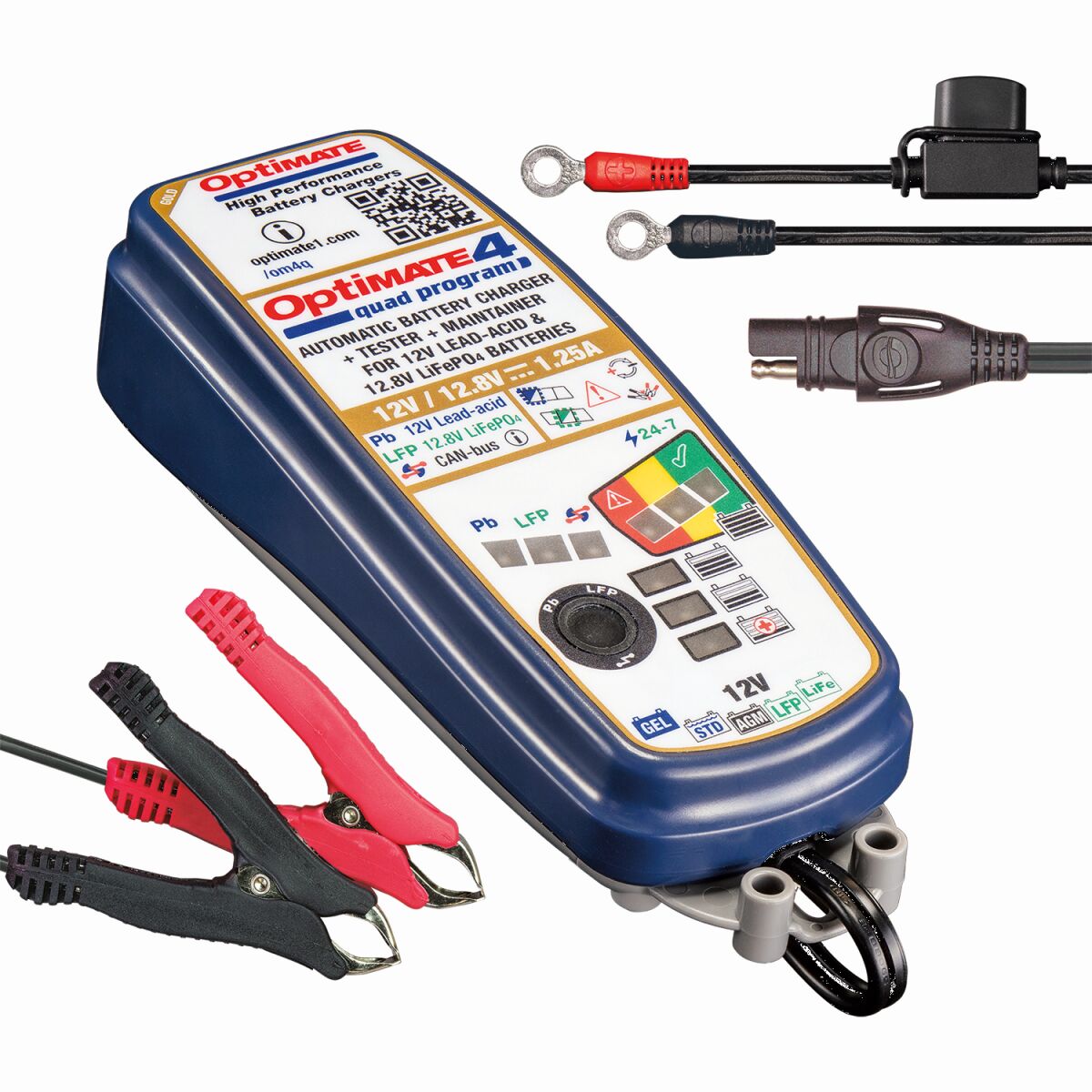 Tecmate Opti Mate 4 Quad Program Electrical System Tools Tecmate