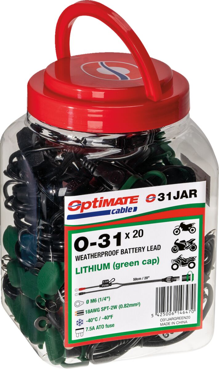 Tecmate Cord Battery 1/4 Slim Sae X20 Tecmate