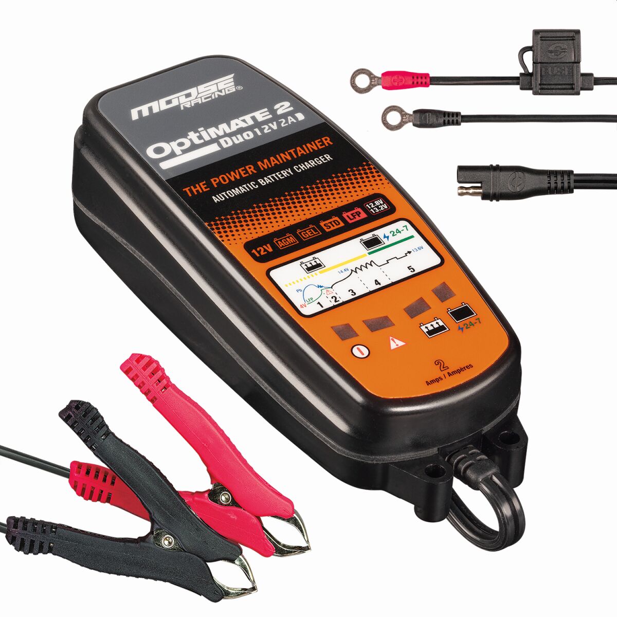 Moose Offroad Hard Parts Charger Eu Optimate 2 Duo Mse Electrical System Tool Moose Offroad Hard Parts