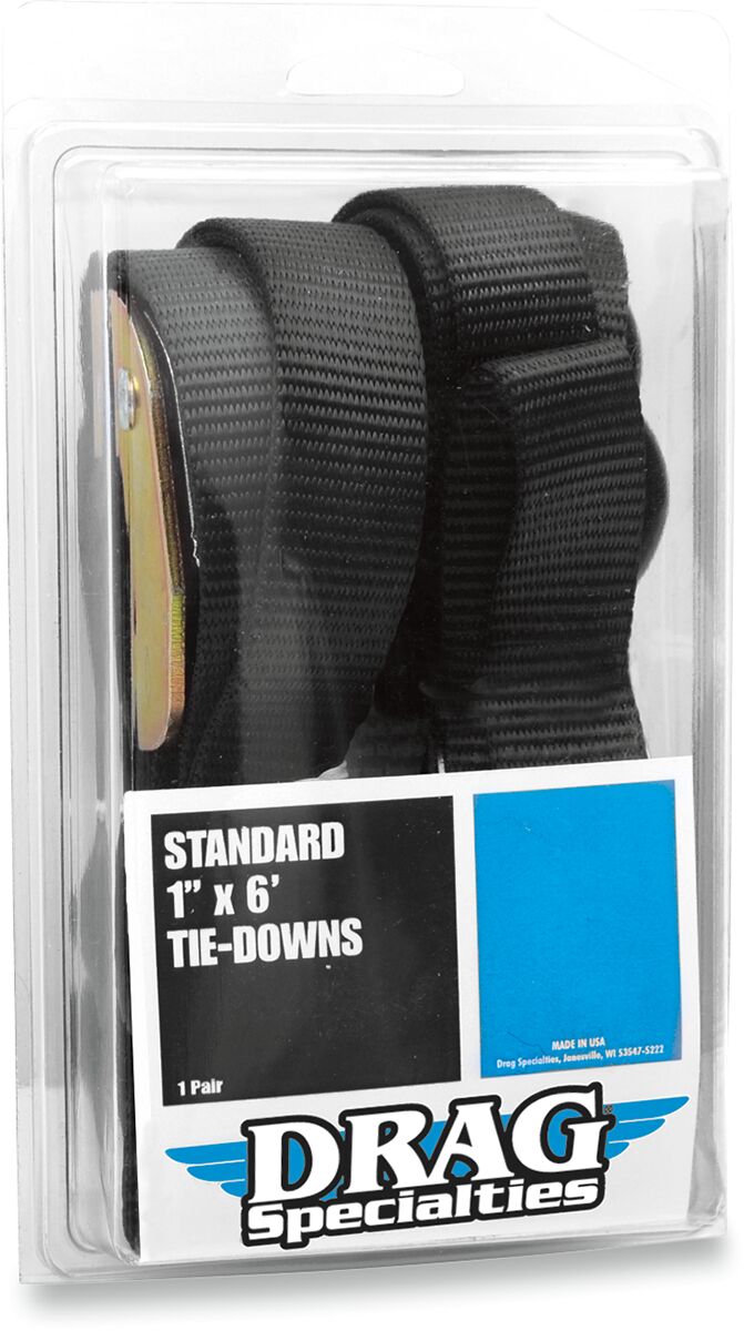 Drag Specialties Standard Tie Downs 1"X6' Tie Downs Drag Specialties