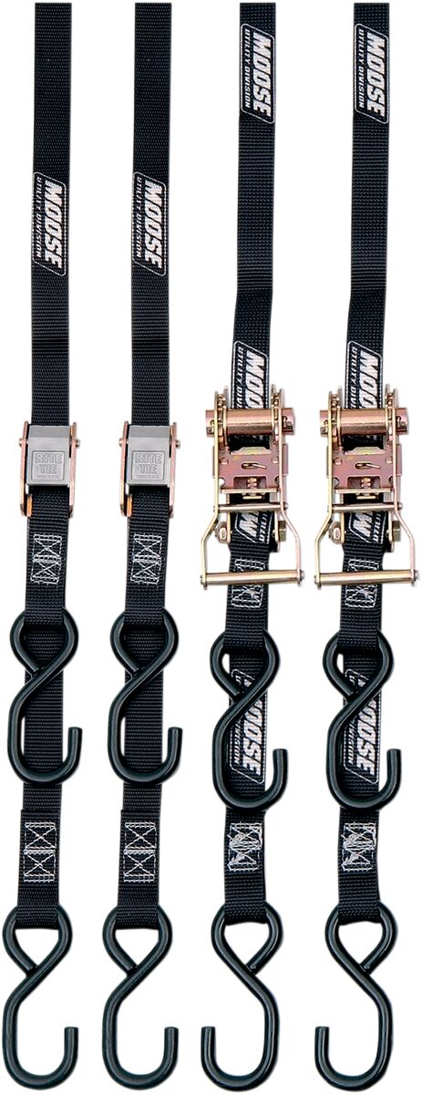 Moose Offroad Four Wheel Tie Down Quad Pack Blk Tie-Down Moose Offroad Four Wheel