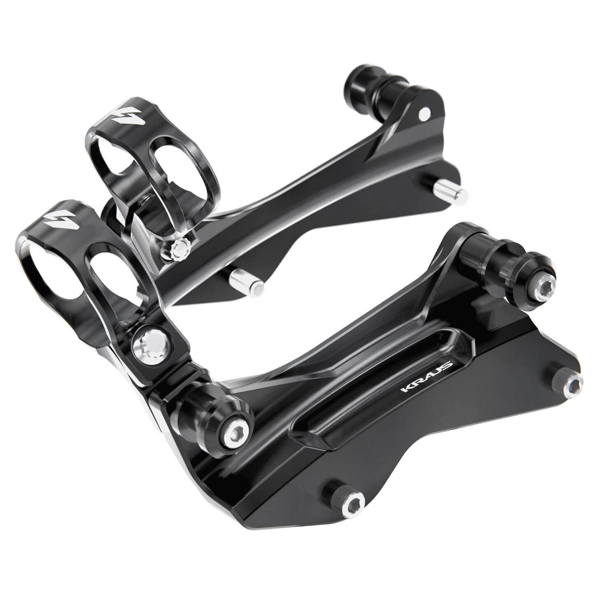 Pro-4 Docking Hardware For Öhlins, Black Anodized - 14-25 Touring Rear Shocks Accessories Kraus