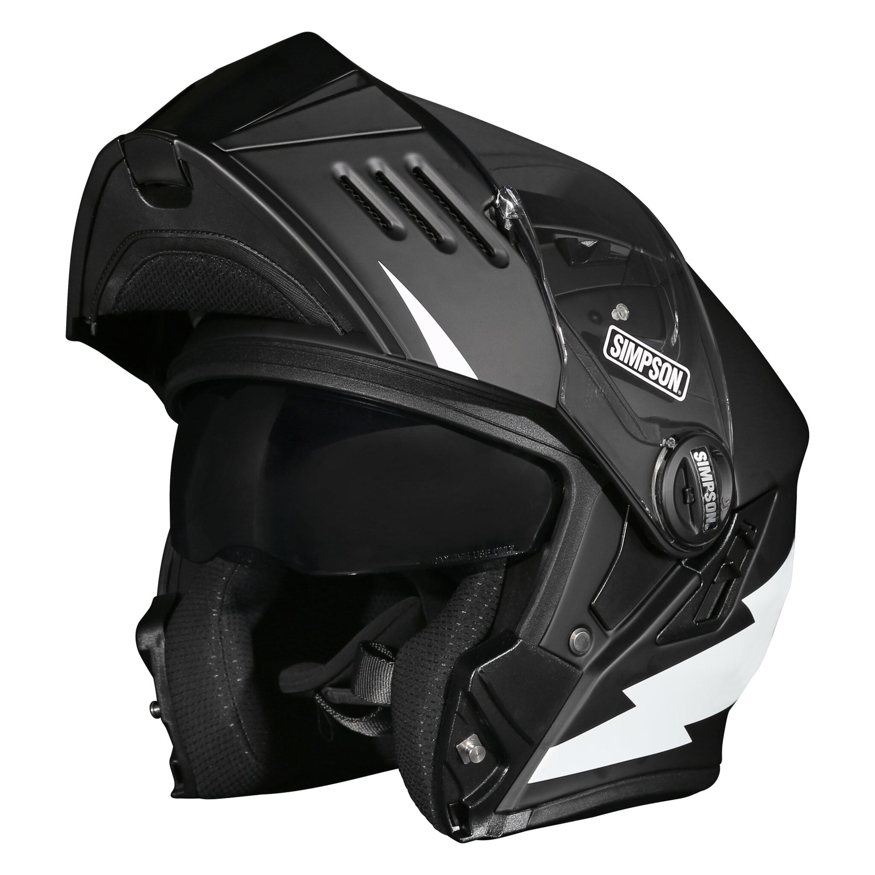 Simpson Helmets Darksome (Mod Bandit) Helmet, Hellfire Modular Helmet Simpson Helmets