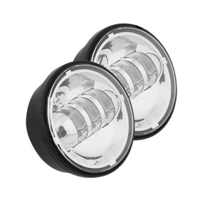 4.5'' Og Led Auxiliary Projector Lamps Auxiliary Light Original Garage Moto Chrome