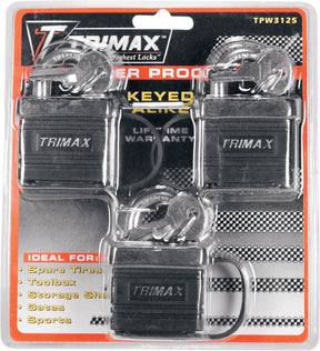 Trimax Lock 3 Pk Same Key Lock Trimax