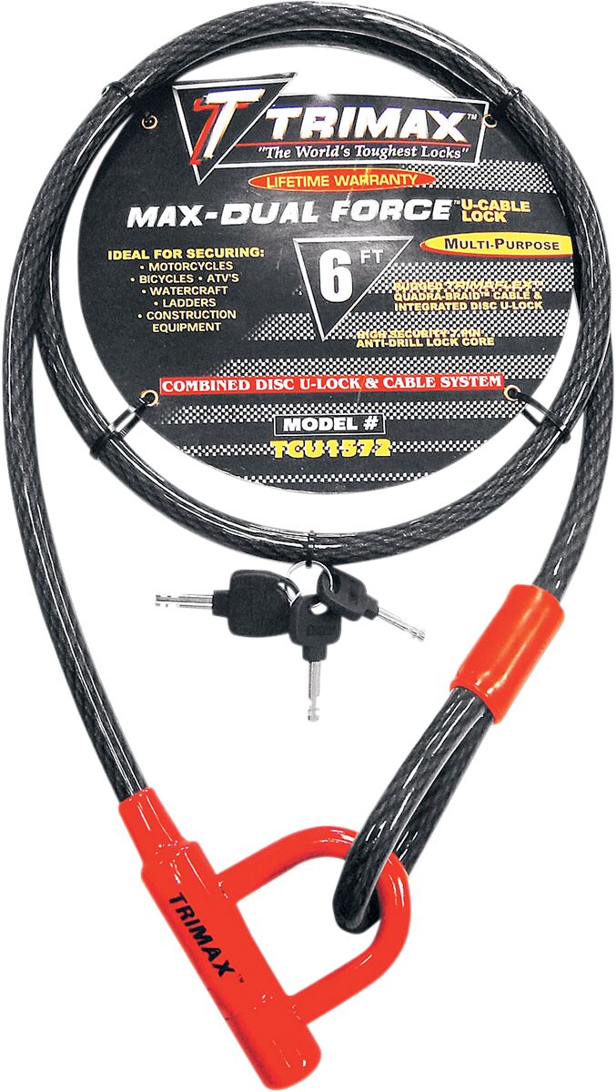 Trimax Lock Cable & U Lock 72 Lock Trimax