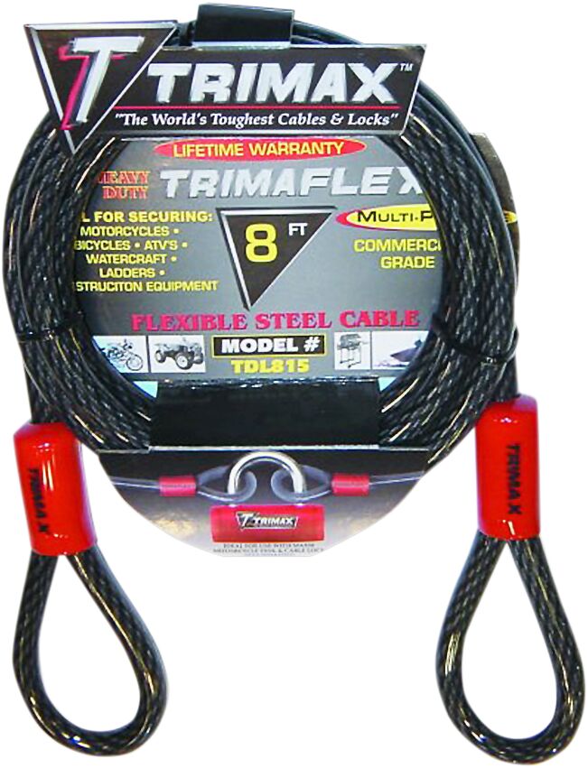 Trimax Lock Cable 8' Lock Trimax