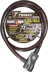 Trimax Lock Cable Alrm 25 Mmx72 Lock Trimax