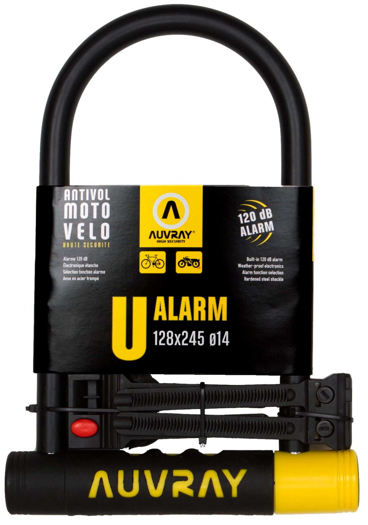 Auvray U Lock Alarm 128 X245 Dia14 Lock Auvray