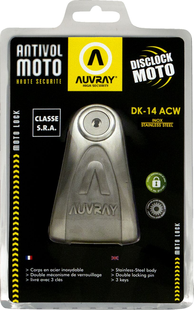 Auvray Block Disc Lock Dk 14 Sra Inox Lock Auvray