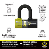 Auvray U Lock Xtrem Mini Alarm Sra Bl Lock Auvray