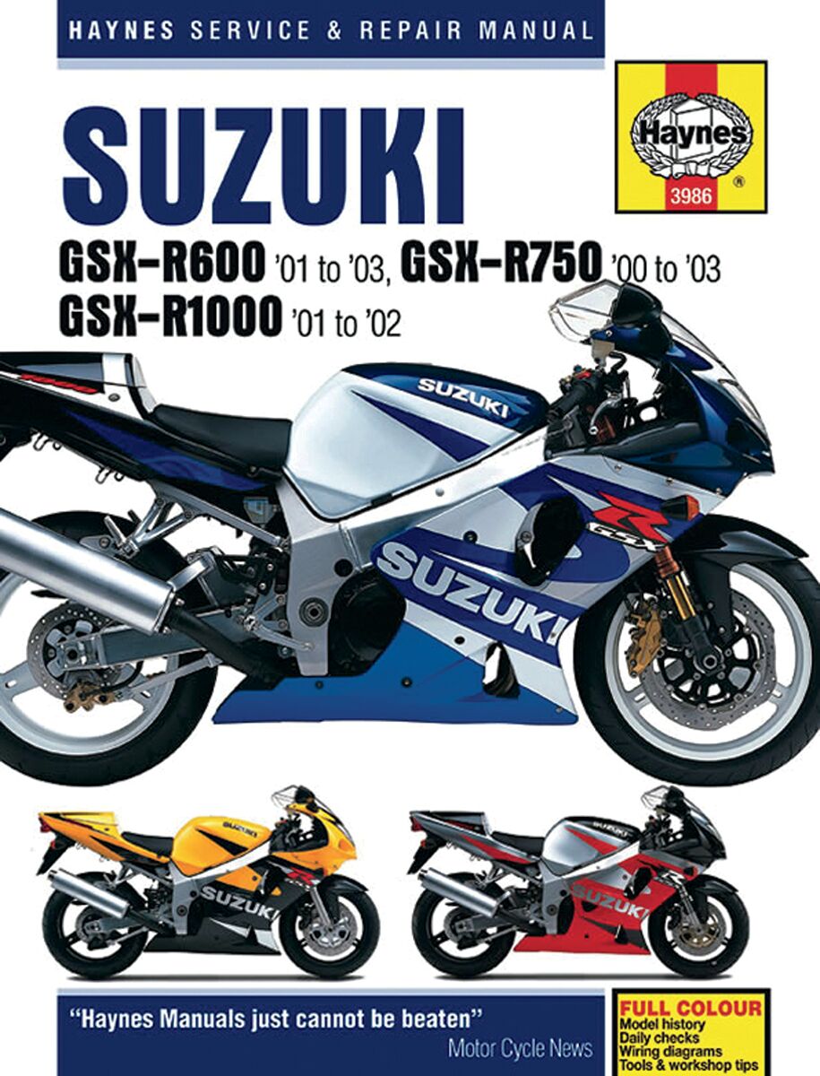 Haynes Manual Hay Suz Gsxr Books & Manuals Haynes