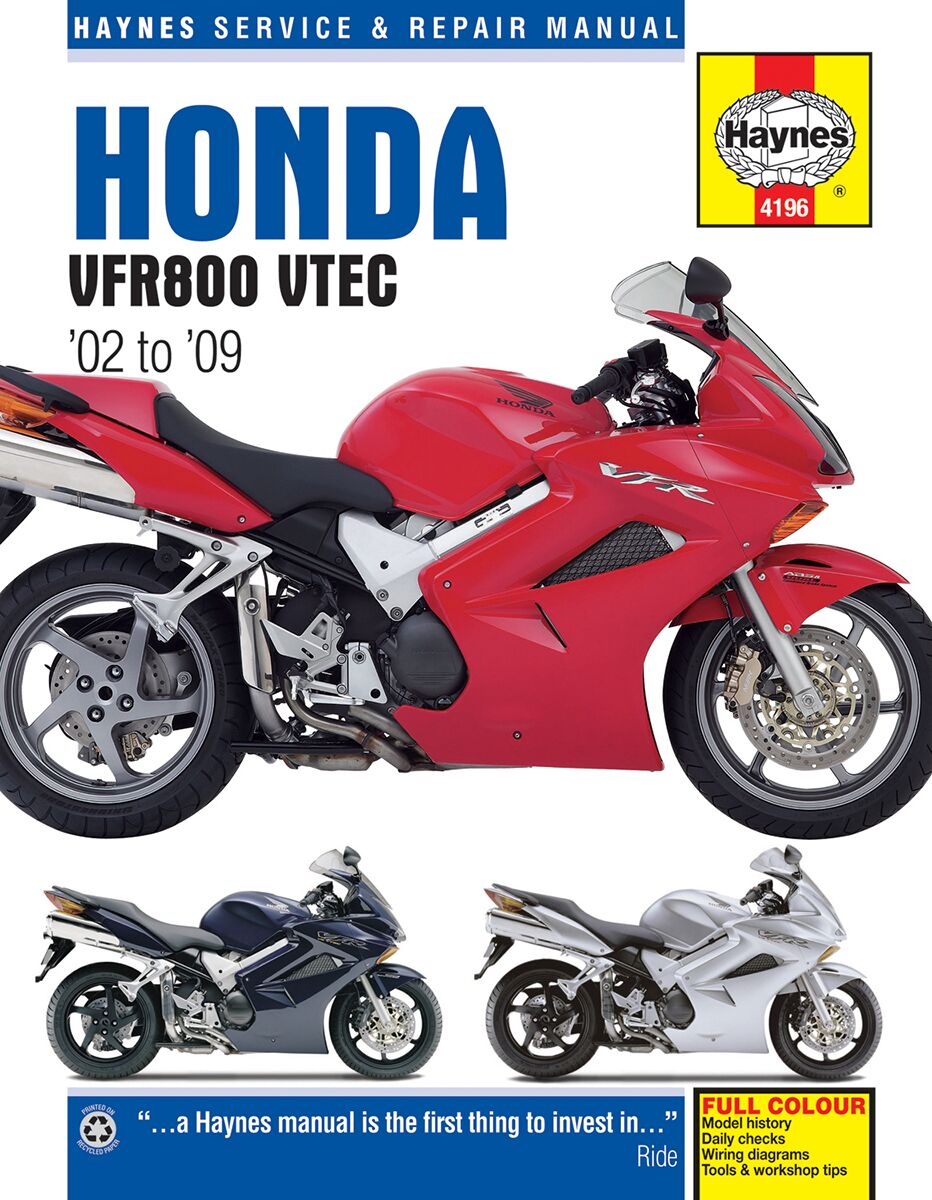 Haynes Manual Hon Vfr800 Books & Manuals Haynes