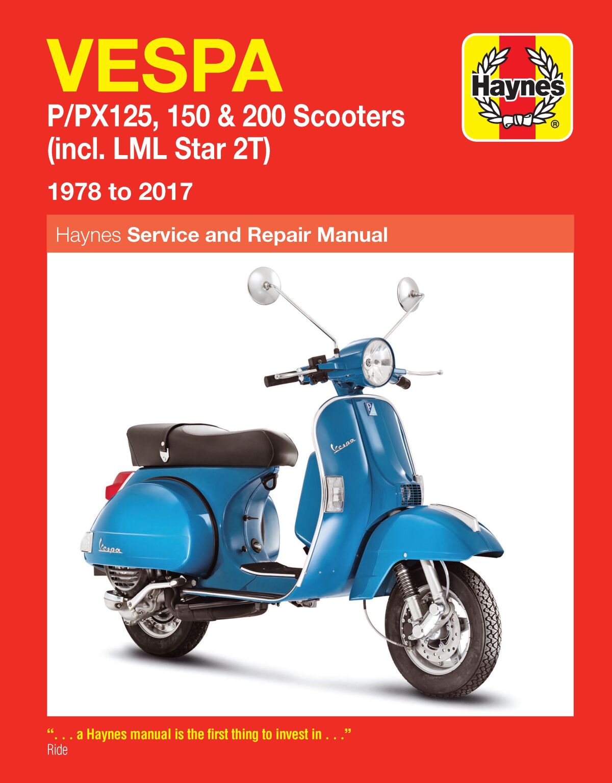 Haynes Vespa P/Px125 150&200 (78 Books & Manuals Haynes