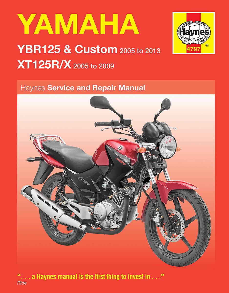 Haynes Yamaha Ybr125 & Xti25 R/X Books & Manuals Haynes