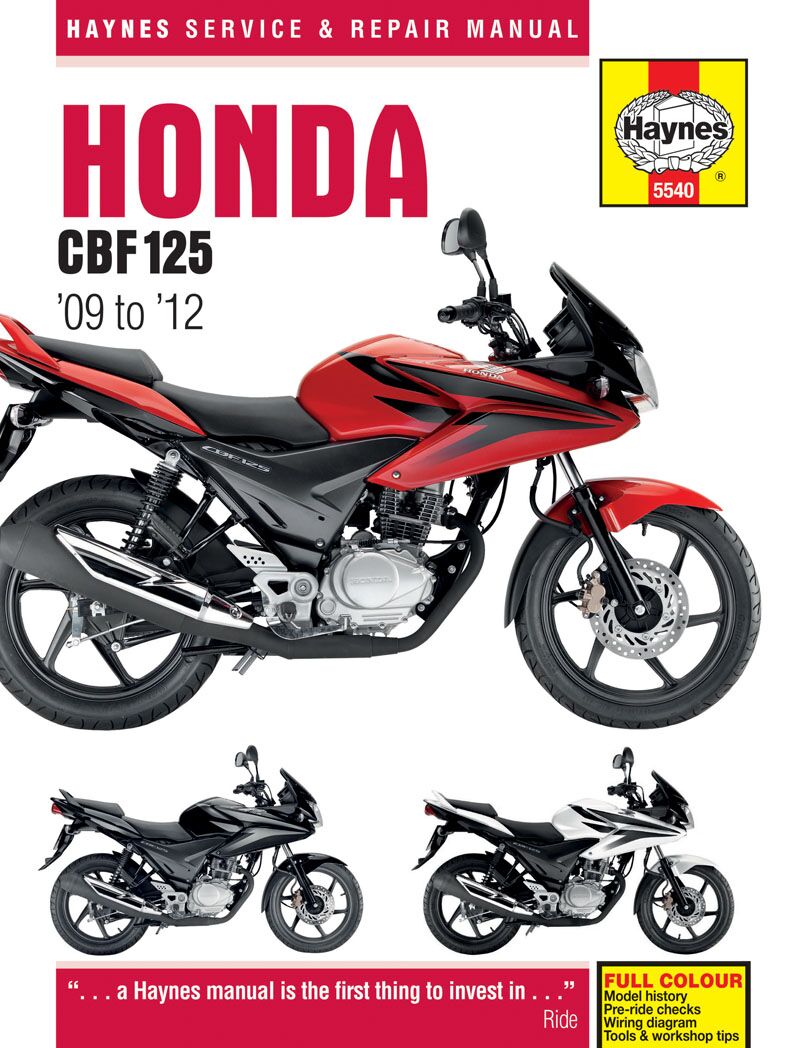 Haynes Honda Cbf125 (09 17) Books & Manuals Haynes