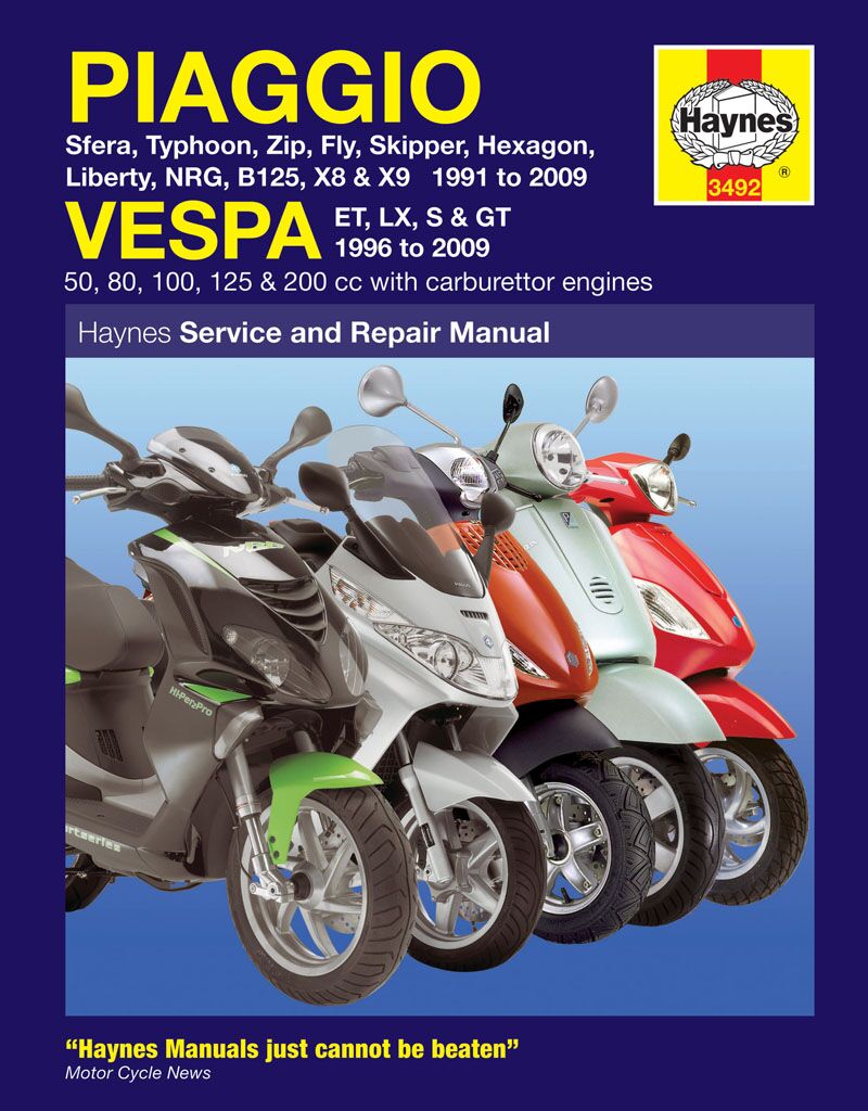 Haynes Piaggio (Vespa) Scooters Books & Manuals Haynes