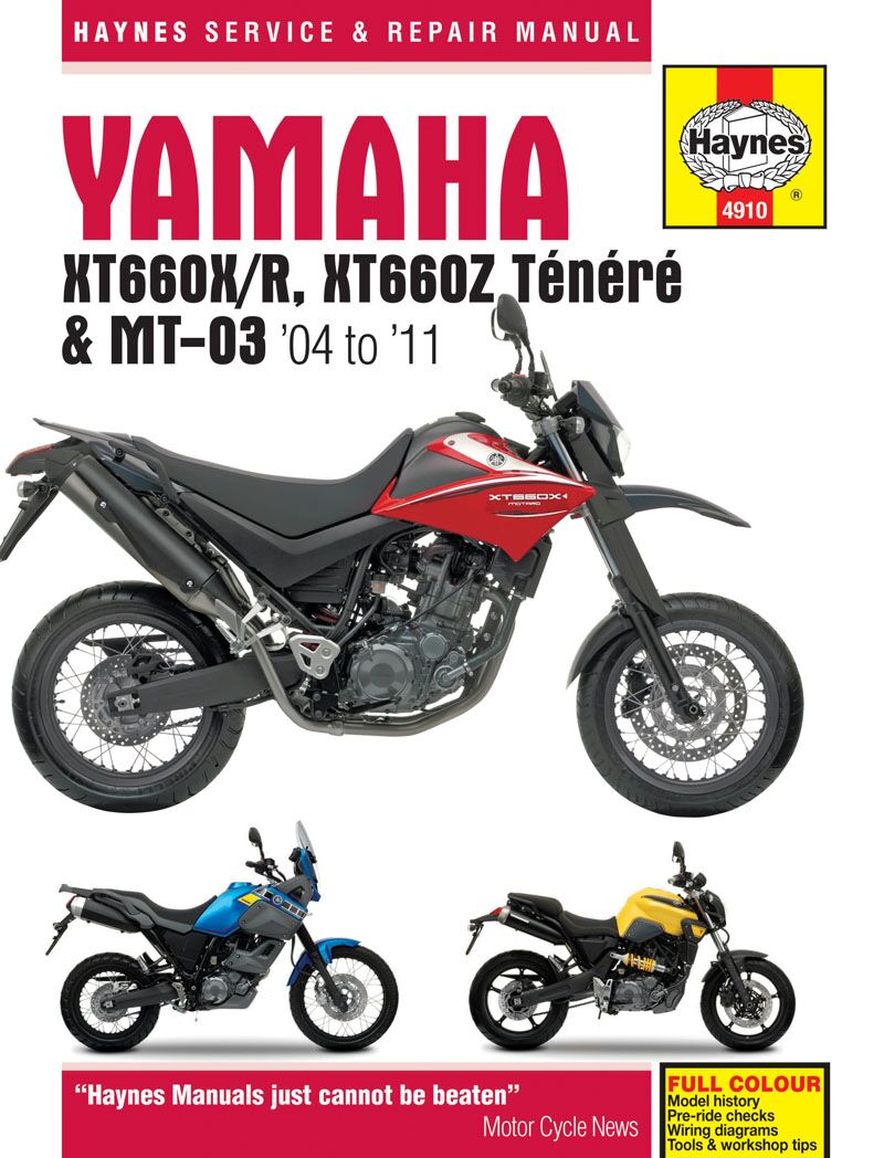 Haynes Yamaha Xt660 & Mt 03 (04 Books & Manuals Haynes