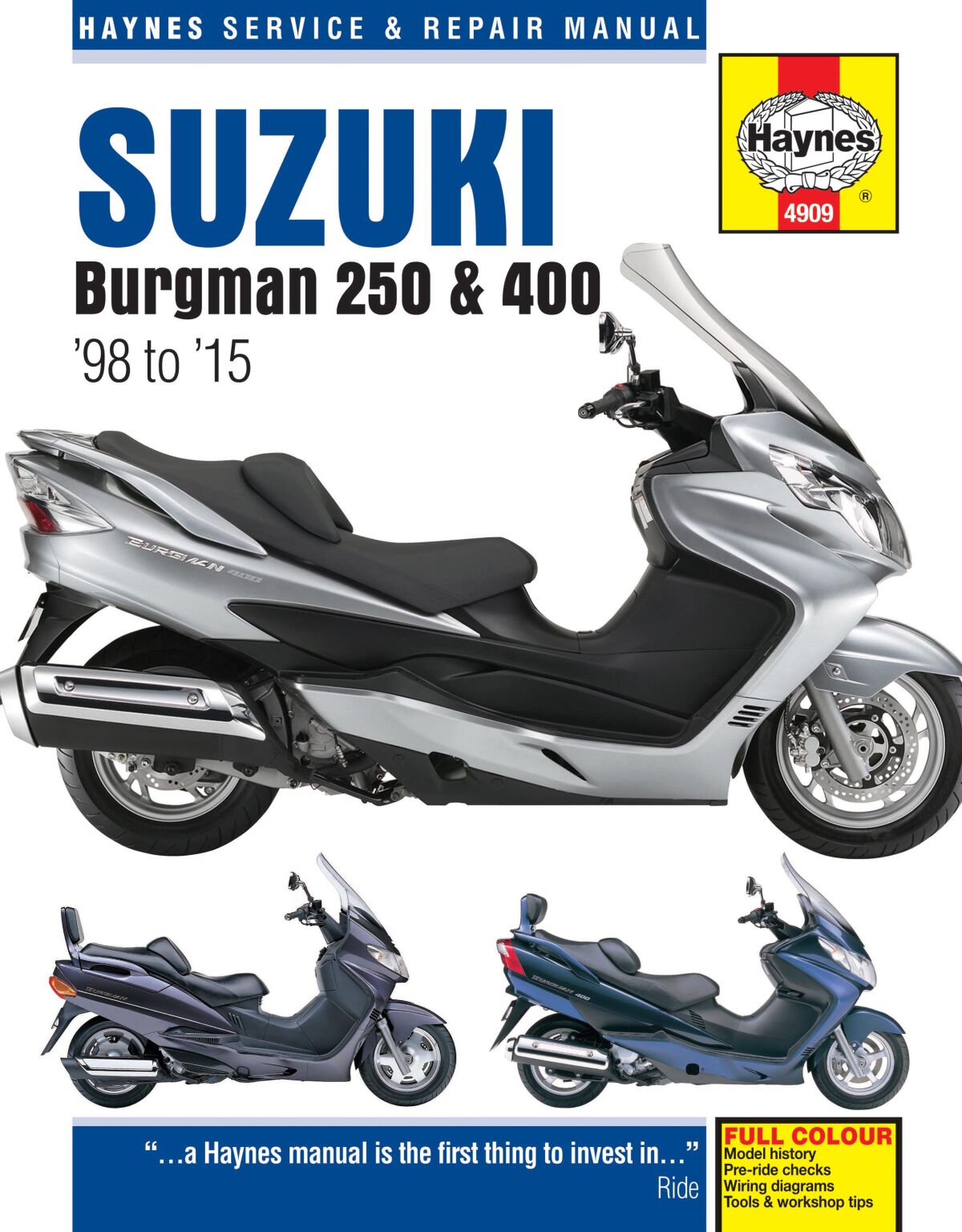 Haynes Suzuki Burgman 250 & 400 Books & Manuals Haynes