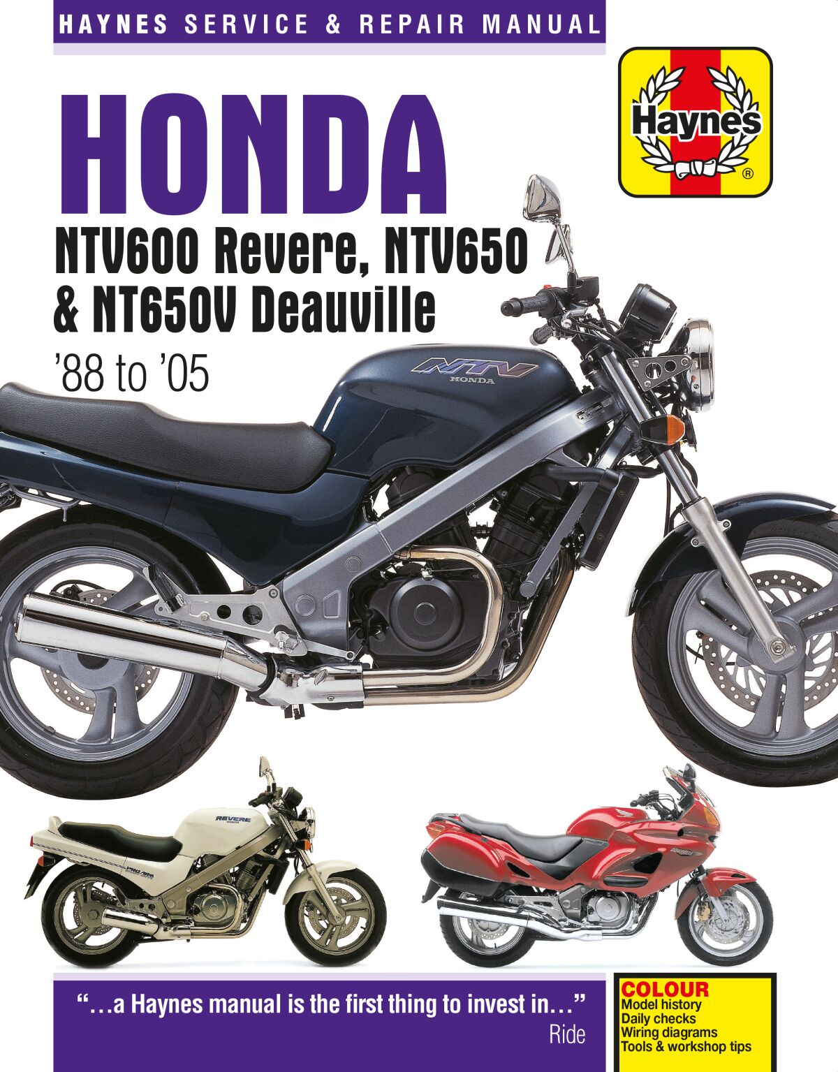 Haynes (Sb) Honda Ntv600/650 & N Books & Manuals Haynes