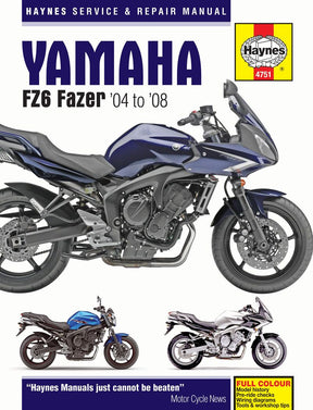 Haynes Yamaha Fz6 Fazer 04 08 Books & Manuals Haynes