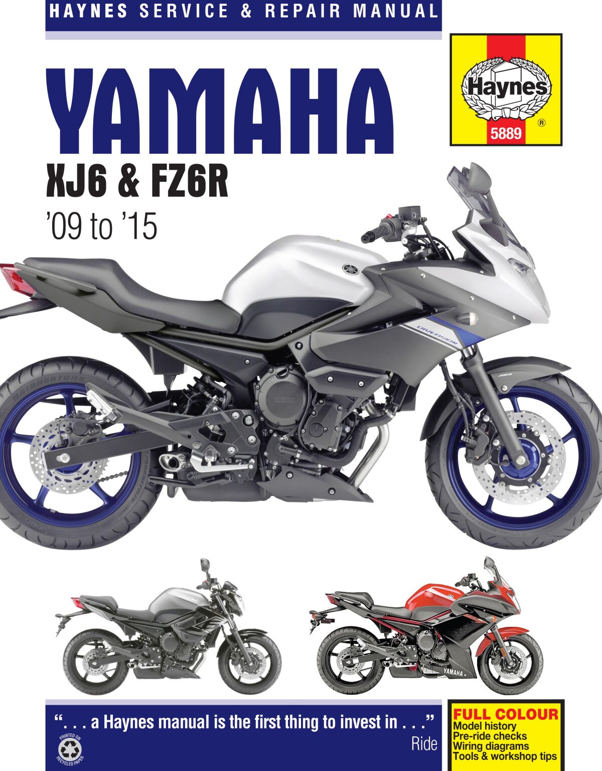 Haynes Yamaha Xj6 & Fz6 R (09 15) Books & Manuals Haynes