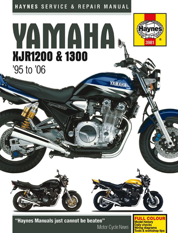 Haynes Yamaha Xjr1200/1300 Books & Manuals Haynes