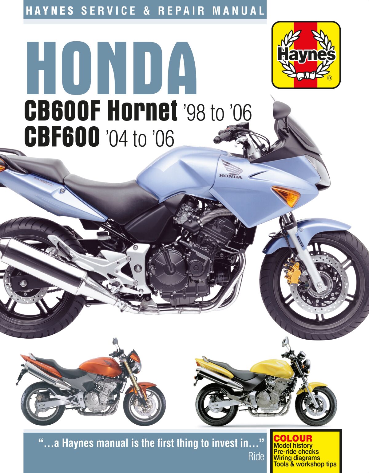 Haynes Honda Cb600 F Hornet Books & Manuals Haynes