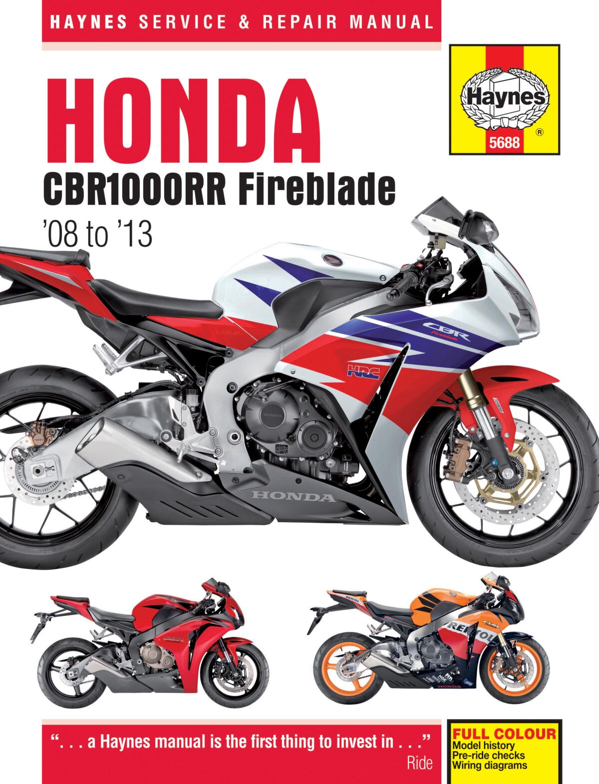 Haynes Honda Cbr1000 Rr Fireblade Books & Manuals Haynes