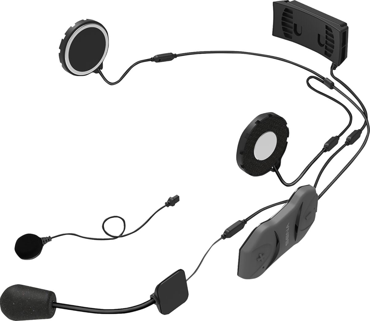 Sena 10R Low Profile Motorcycle Bluetooth Communication System Communication Sena