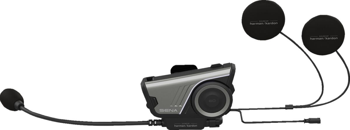 60S Motorcycle Communication Headset 2nd Generation SOUND by Harman Kardon - Dual Pack Intercom Sena