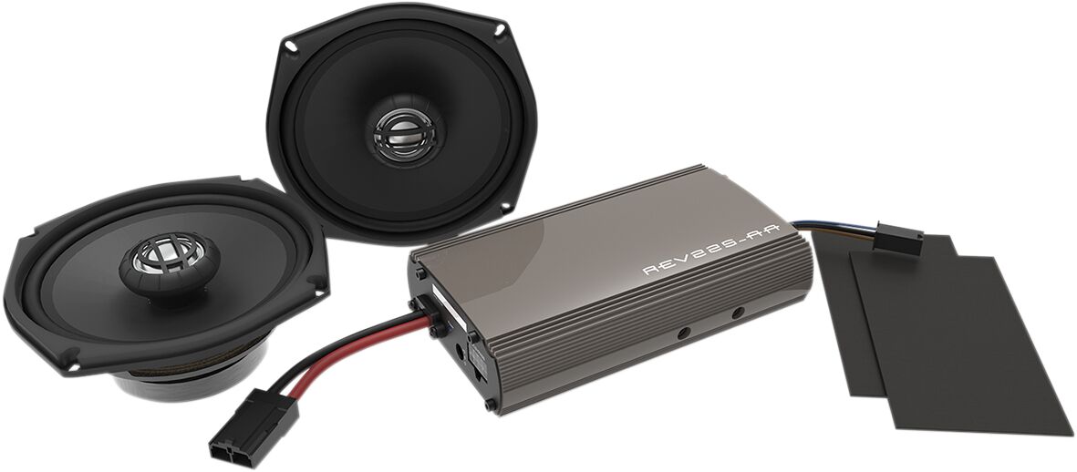 Hogtunes 225 Watt Amp With Aa Series Fa 4405-SPEAKERS Hogtunes