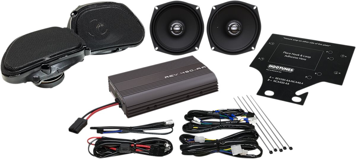 Hogtunes Amp/Speaker Kit Rg 200 W Speakers Hogtunes