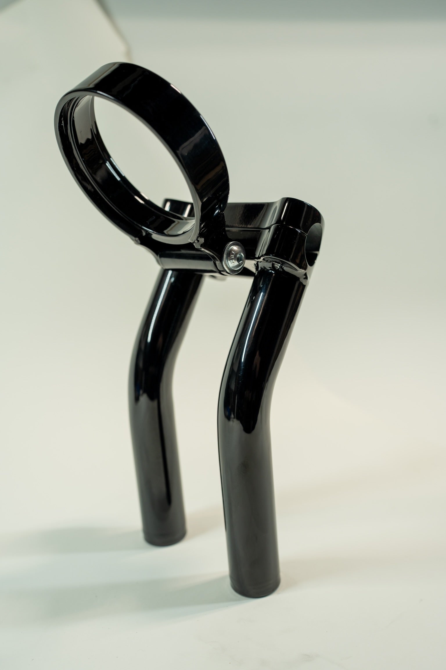 Bung King Handlebar Riser with Adjustable Gauge Mount, Wrinkle Black - 2022-2025 Low Rider S (FXLRS), 2025 Low Rider ST (FXLRST) Riser Bung King