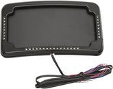 Cycle Visions Curved Slick Signals License Plate Frame with 3-Hole Backing Plate, Black License Plate Cycle Visions